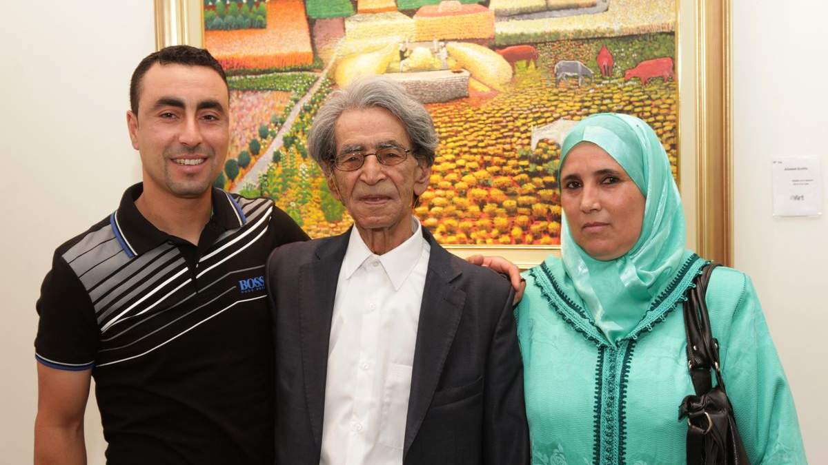 Ahmed Krifla en famille.
