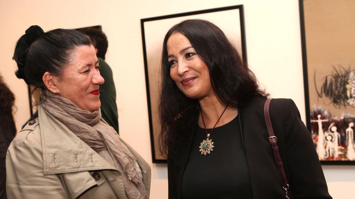 Lamia Naji, photographe, et Mouna Hachim, écrivain.
