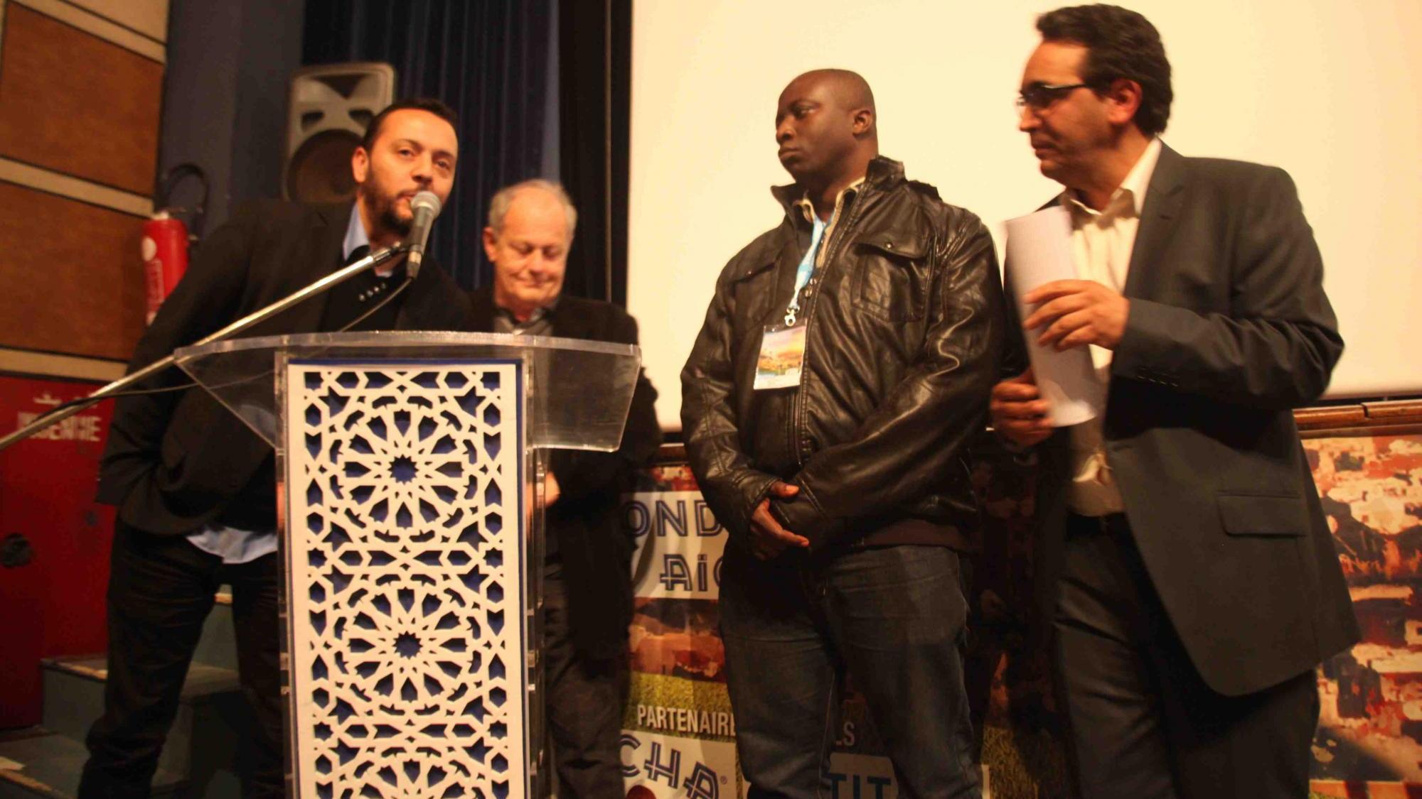 Mohamed Achaouar, Abél Kouamé et Jean Paul Commin, membres du Jury grand prix Aicha
