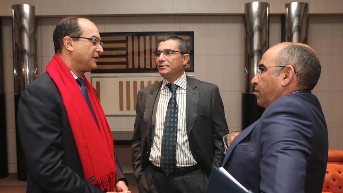 Saïd Ahmidouch, directeur général de la CNSS avec Said Ibrahimi, CEO de Casa Finance City et Hafid Kamel,  directeur général de l'ANAPEC.
