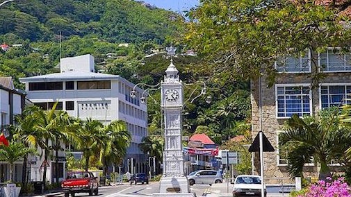Victoria, capitale des Seychelles.
