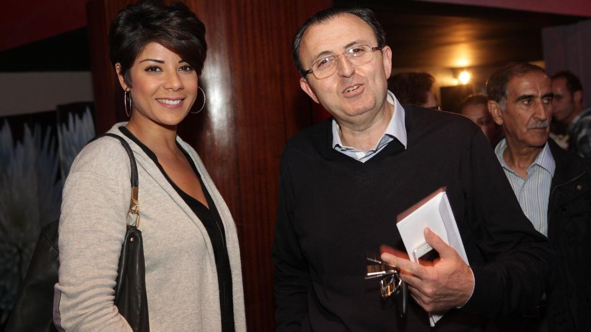 Leila Hadioui, mannequin, actrice et animatrice au côté de Mahmoud Lemseffer.
