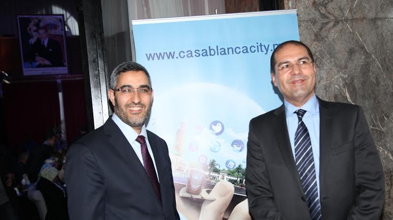 Abdelaziz Omari, le maire de Casablanca aux côtés de Khalid Safir, le Wali de Casablanca
