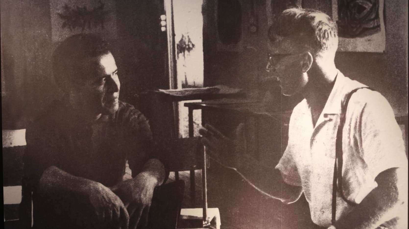 Jilali Gharbaoui et sa compagne, Thérèse Boersma, à la veille du décès de l'artiste.
