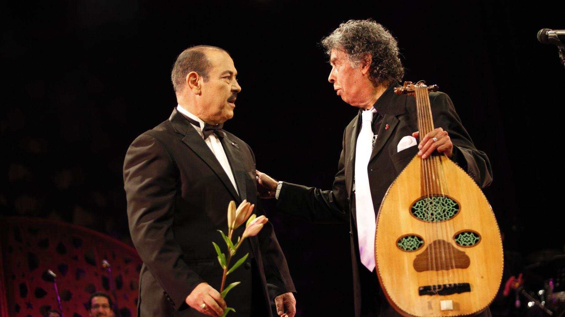 Lotfi Bouchnak et Abdelwahab Doukali, partagent la même passion pour la musique

