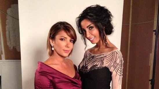 Dounia Batma avec Asala Nasri. Une photo inédite.
