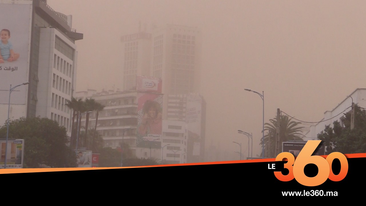 Brume sèche, brume de poussière, chasse-sable et tempête de sable