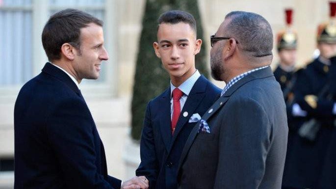 Lors d'un déjeuner offert par le président français, Emmanuel Macron en l’honneur des chefs d’Etat et de délégations participant au Sommet mondial sur le climat «One Planet Summit», qui s'est tenu en décembre 2017 à Paris.
