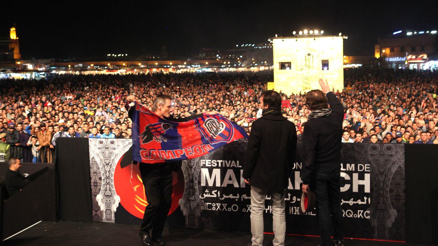 7000 spectateurs sont venus acclamer, dimanche soir, sur la place Jamma El Fna, l'acteur Viggo Mortensen.
