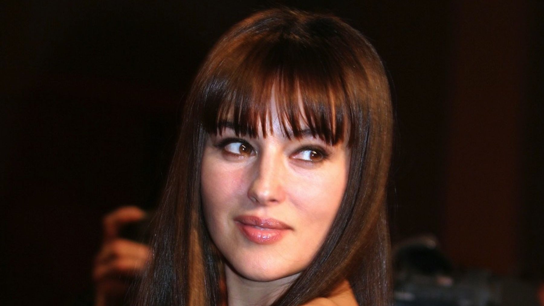 Monica Bellucci, invitée d'honneur au Festival International du Film de Marrakech en 2005, pose pour les photographes. 
