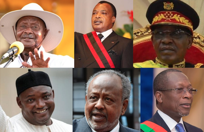 Quelques président africains qui remettent leur mandat en jeu. 