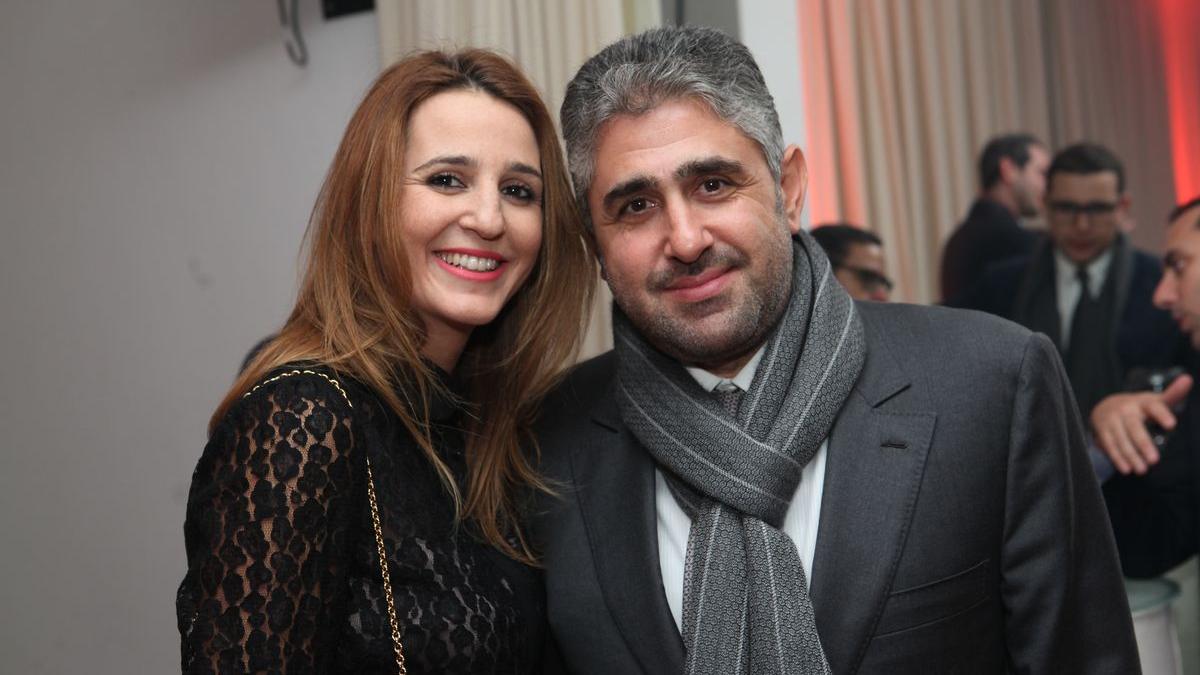 Hicham Berrada Sounni et son épouse.
