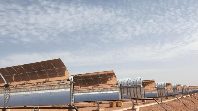 Le parc thermo-solaire de Ourzazate devrait produire près de 160 mégawatts.
