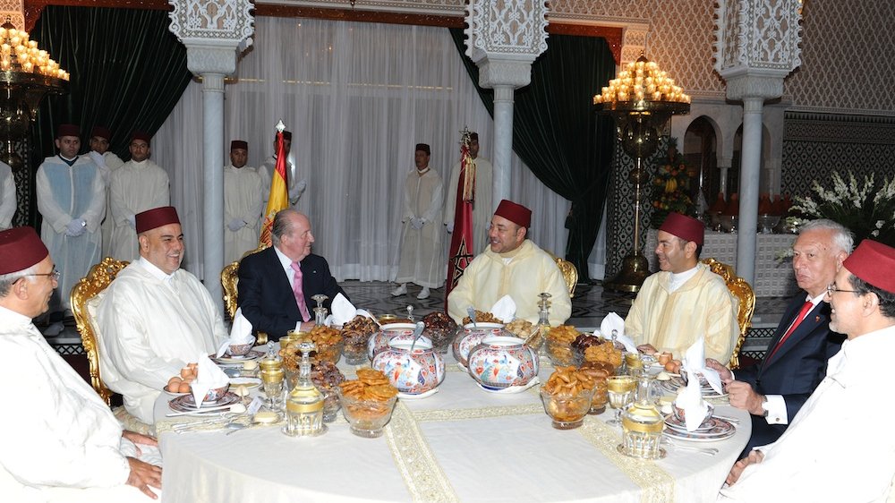 Le roi Mohammed VI a offert mardi un ftour officiel en l'honneur du souverain espagnol
