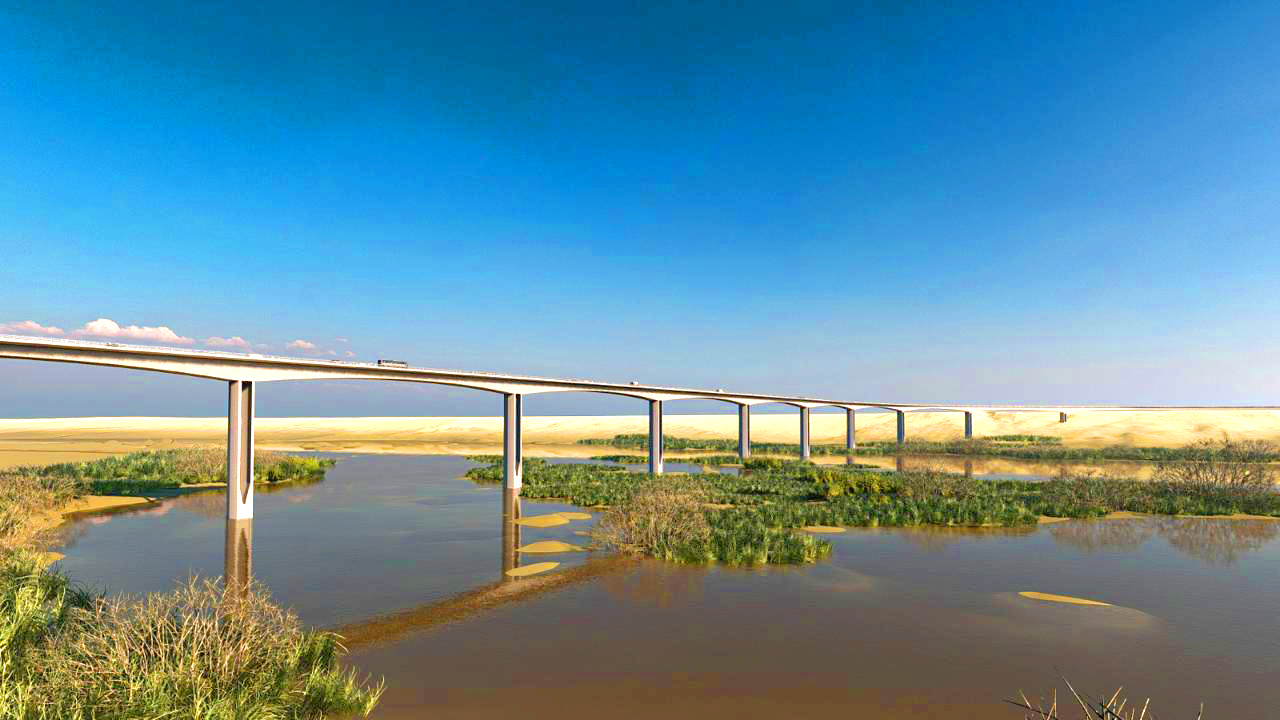 من قلب الصحراء المغربية.. أطول جسر بالمملكة: مُنشأة فنية ضخمة بطول 1700 متر