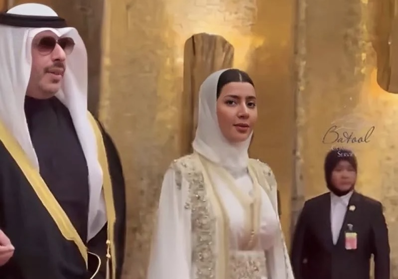 الأميرة الهنوف بنت ممدوح آل سعود وزوجها أحمد بن حمد الحمد