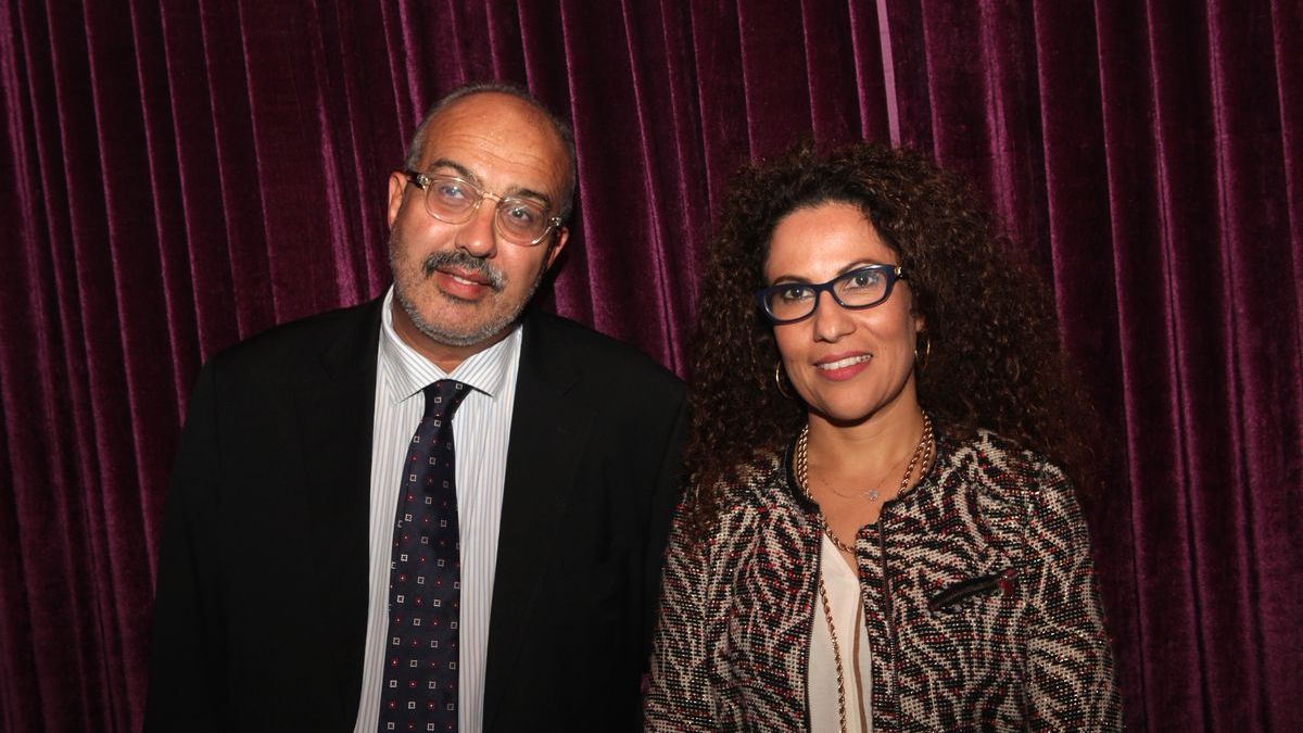 Hassan Belkady, patron du cinema RIF de Casablanca et Safaa Kaddioui, chargée de communication à la Délégation de l'Union européenne.
