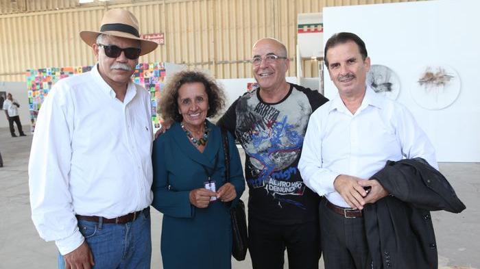 Khadija Tnana, Abderrahmane Ouardane et Saïd Moihid, DG de la CRT Casablanca, ici en compagnie de Abderrazak Benchaabane, ont participé au lancement de cette belle aventure artistique qui convoque, cette année, quelque 200 artistes venus d'une cinquantaine de pays différents. 
