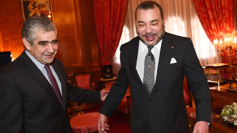 Le roi Mohammed VI et Driss El Yazami, président du Conseil national des droits de l'Homme (CNDH).
