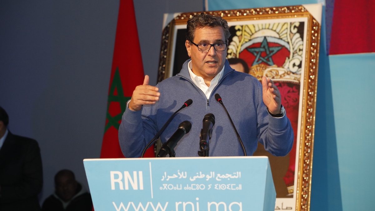 Aziz Akhannouch, président du RNI.
