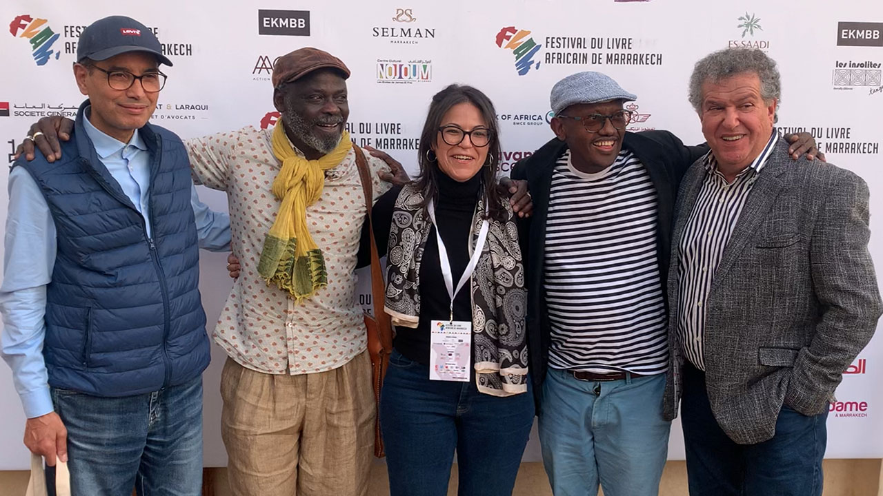 Auteurs à la première édition du festival africain du livre à Marrakech