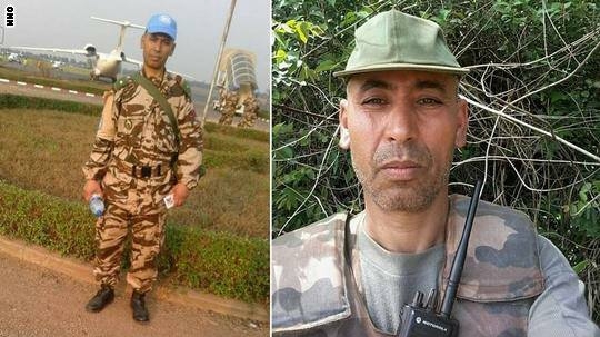 Le Casque bleu marocain mortellement blessé samedi 13 mai en Centrafrique.
