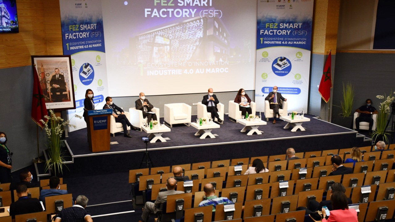 Conférence de presse de présentation du projet «Fez Smart Factory».
