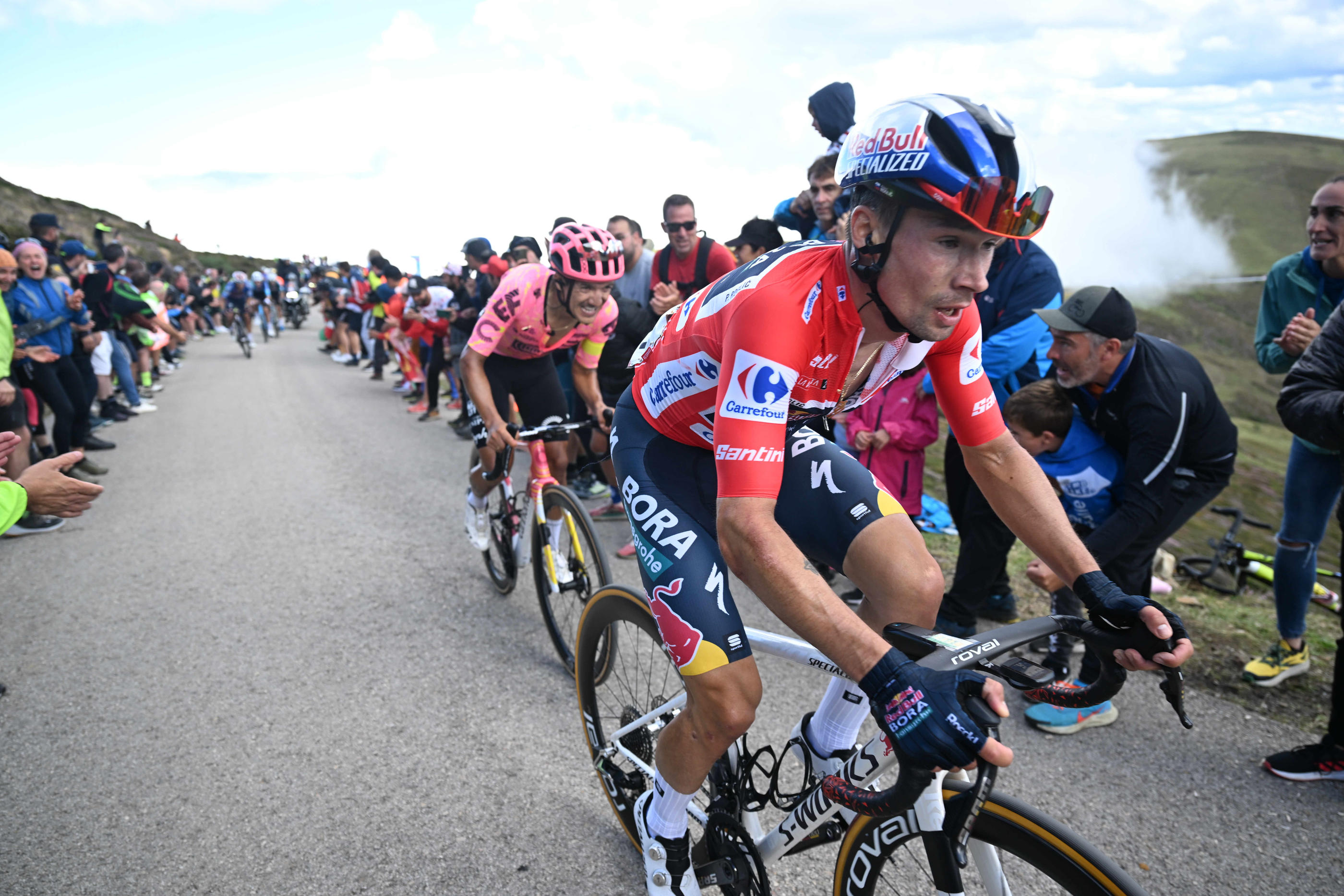 Primoz Roglic devrait s'imposer au classement général à l'issue de la course contre-la-montre à Madrid ce dimanche. Icon Sport