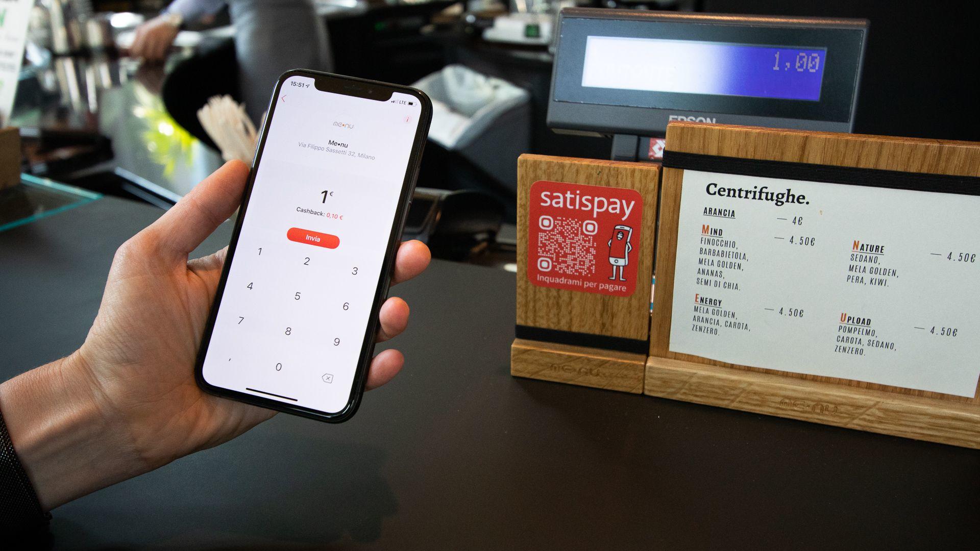 L’application italienne Satispay compte 4,3 millions d’utilisateurs et représente 40 % de la part de marché du paiement mobile de l’autre côté des Alpes. (Illustration) Photo Satispay