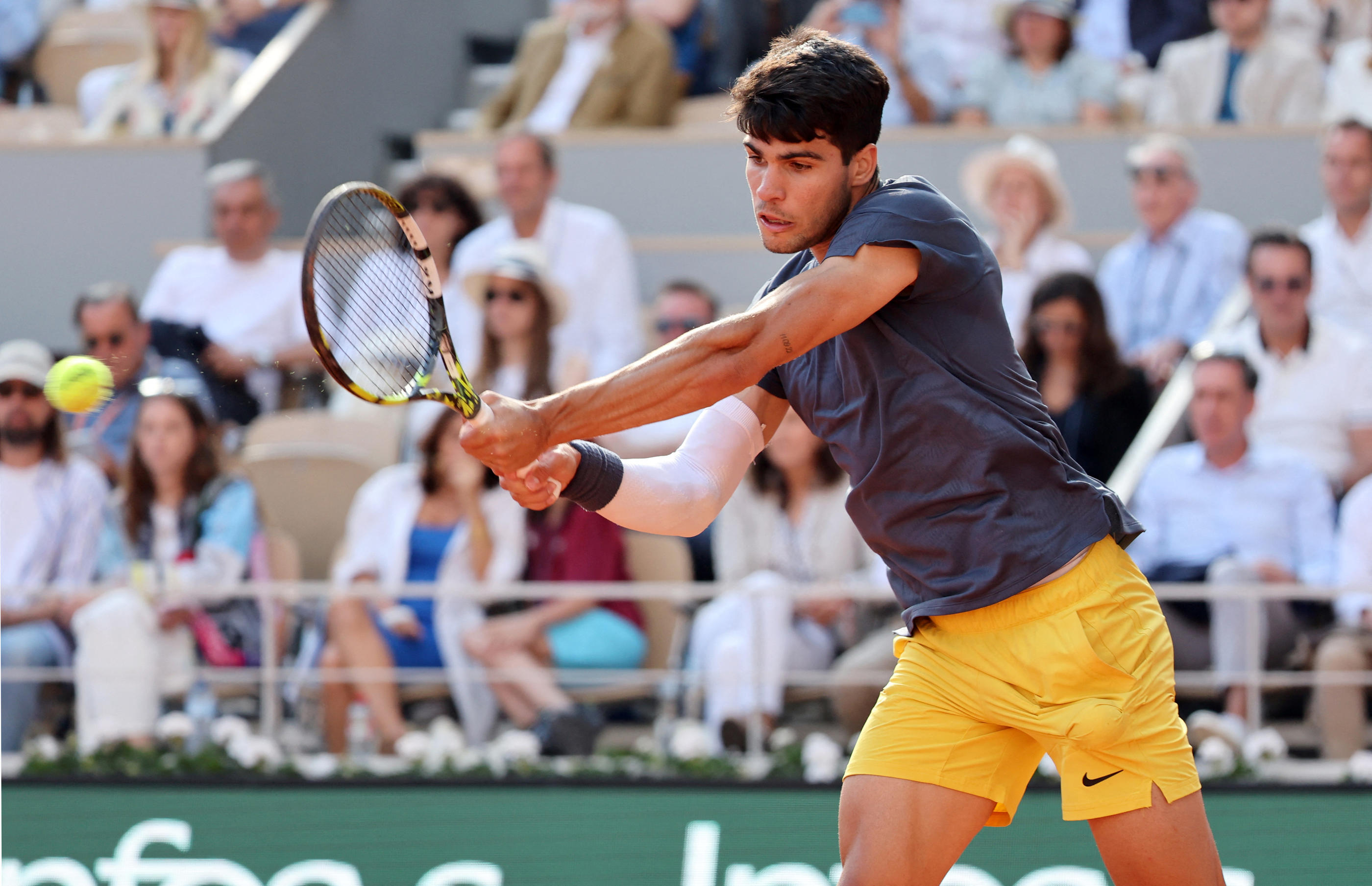 Vainqueur à Roland-Garros en juin, Carlos Alcaraz fait partie des favoris à la victoire aux JO. Abaca/Icon Sport