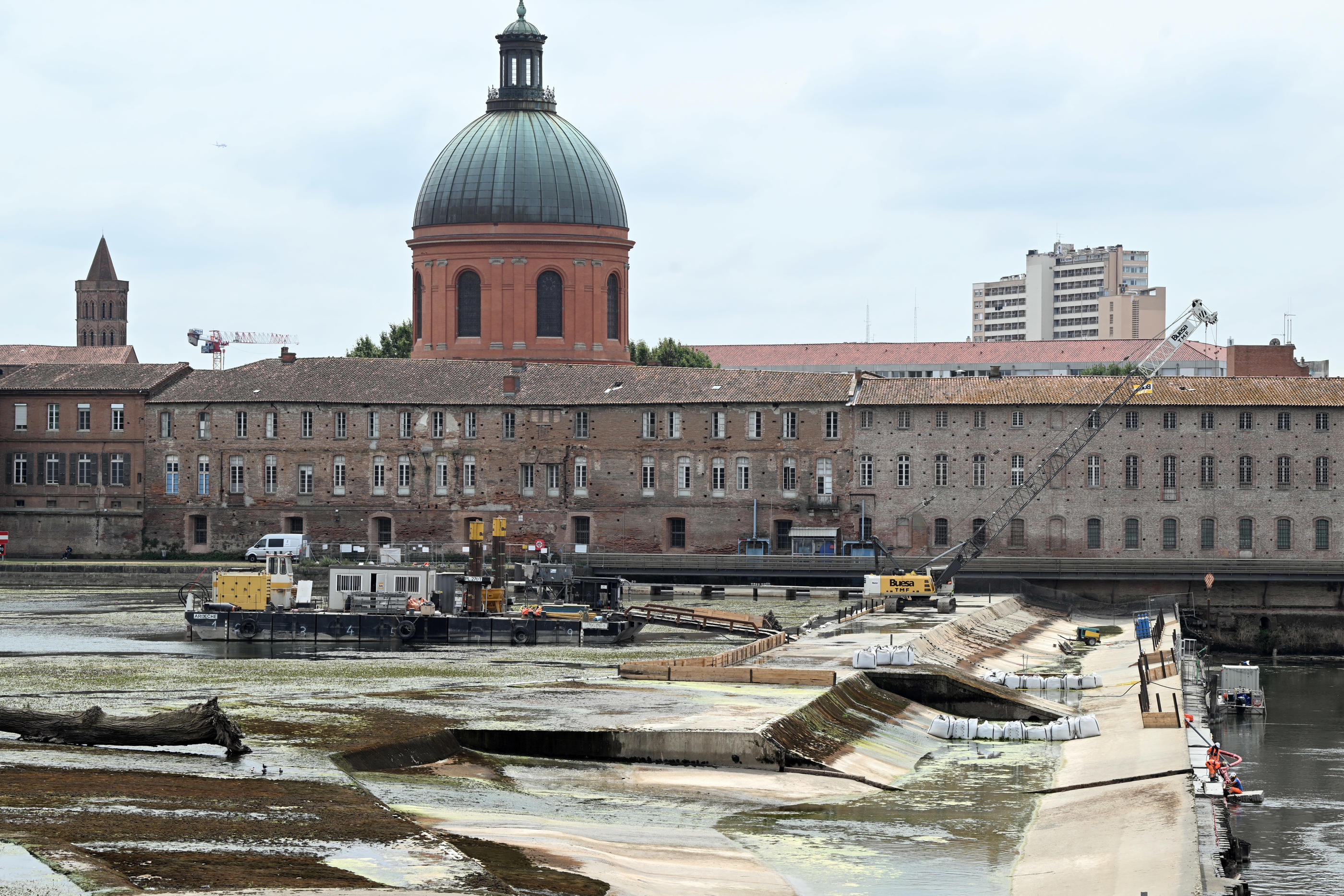 EDF Hydro Sud-Ouest assure tout mettre en place pour limiter les impacts des travaux sur les activités estivales des Toulousains. LP/Rémy Gabalda