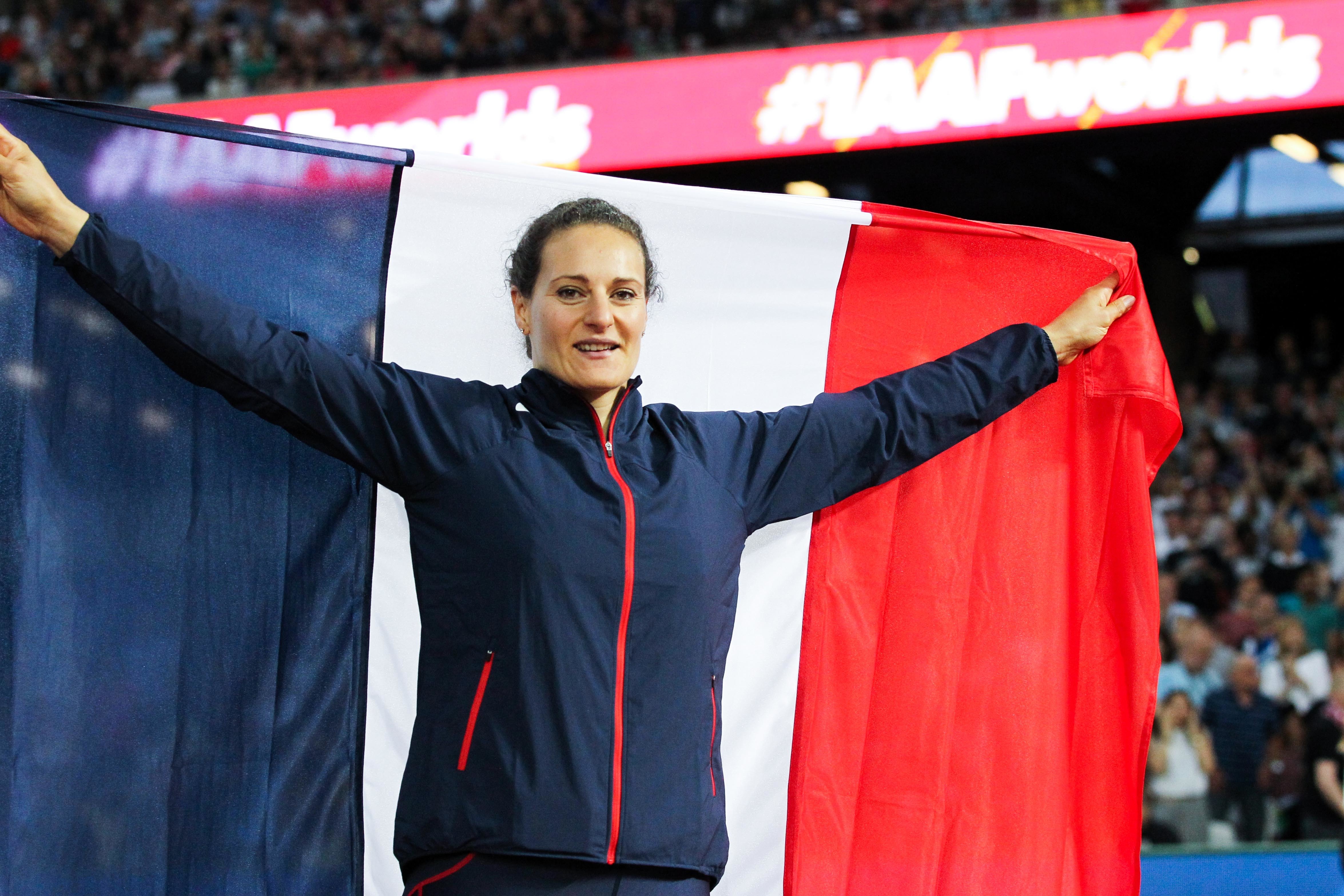 Pour ses septièmes Jeux olympiques cet été, la la lanceuse de disque Mélina Robert-Michon espère endosser le rôle de porte-drapeau de la délégation française. Avalon/Icon Sport