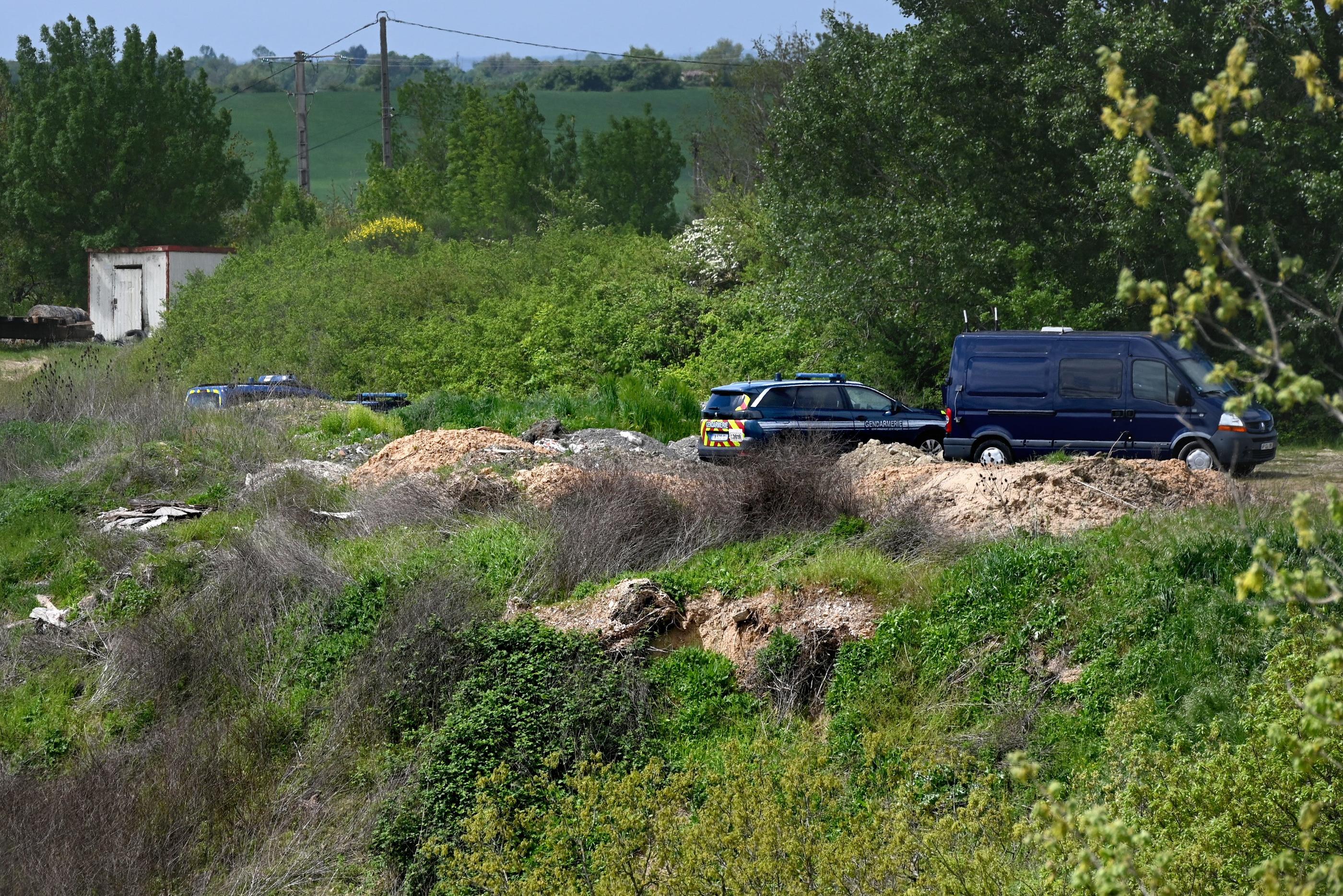 Des gendarmes sont mobilisés à Cagnac-les-Mines (Tarn) ce jeudi, dans le cadre de l'enquête sur la disparition de Delphine Jubillar. La Dépêche du Midi/Marie-Pierre Volle