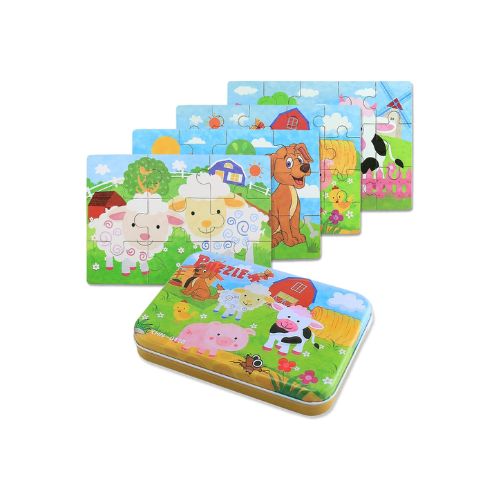 Puzzle de dinosaure avec rangement de boîte de fer de voyage, jouets de  puzzle en bois, jouets de puzzle pour enfants - Cdiscount Jeux - Jouets