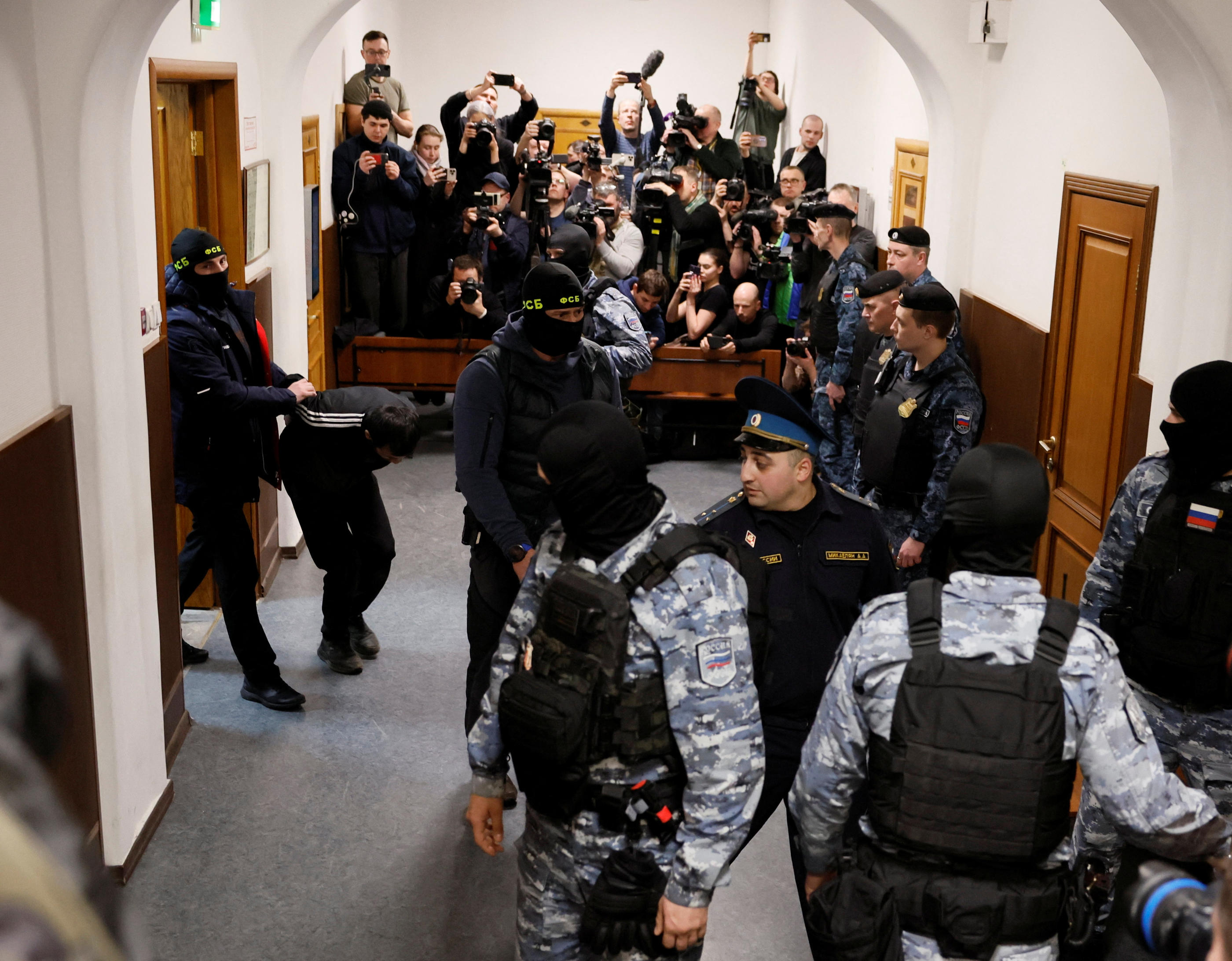 Le groupe Etat islamique, qui a revendiqué l'attaque à Moscou, a confirmé l'arrestation de quatre de ses membres en Russie. REUTERS/Shamil Zhumatov