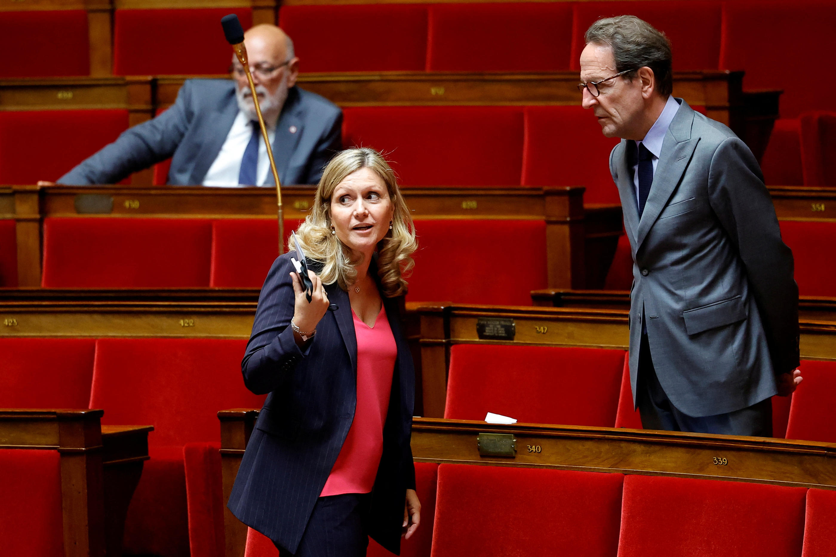 Yaël Braun-Pivet (Reniassance) est la nouvelle présidente de l'Assemblée nationale. REUTERS/Sarah Meyssonnier