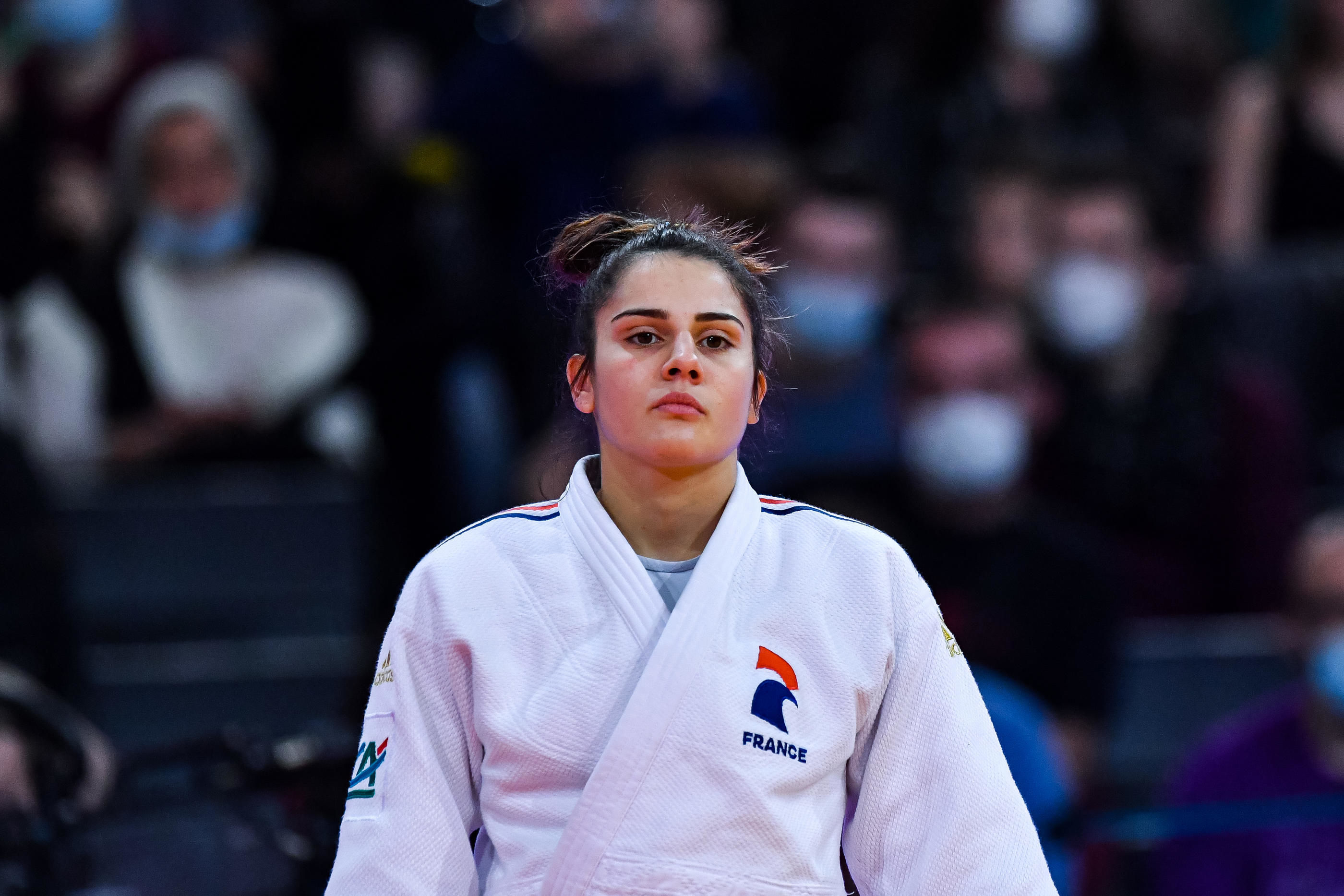 La judokate Blandine Pont (ici en février 2022) a appris sa non-sélection pour les Championnats d’Europe, étape cruciale dans la course aux JO, sur un parking. Icon Sport/Baptiste Fernandez