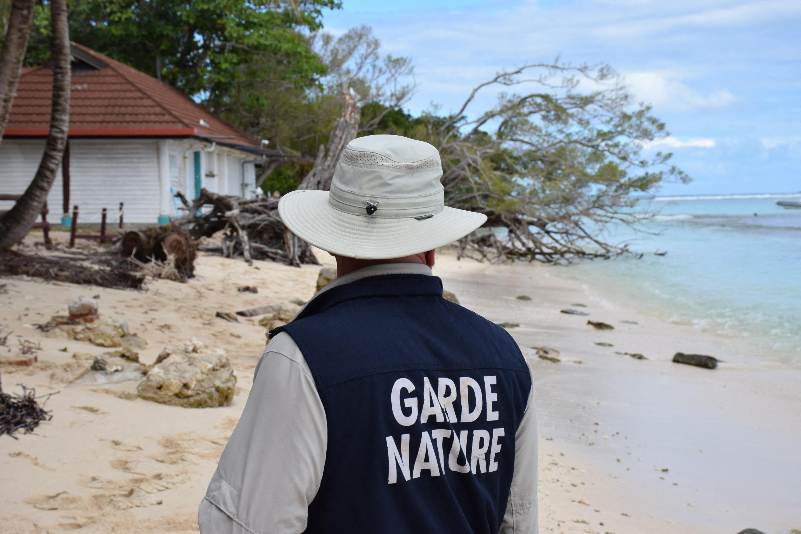 Nouvelle-Calédonie, ce lundi. Au large de Nouméa, l’îlot Amédée recule, comme 71 % du littoral de l’archipel. MaxPPP/Radio France/Maxence Lambrecq