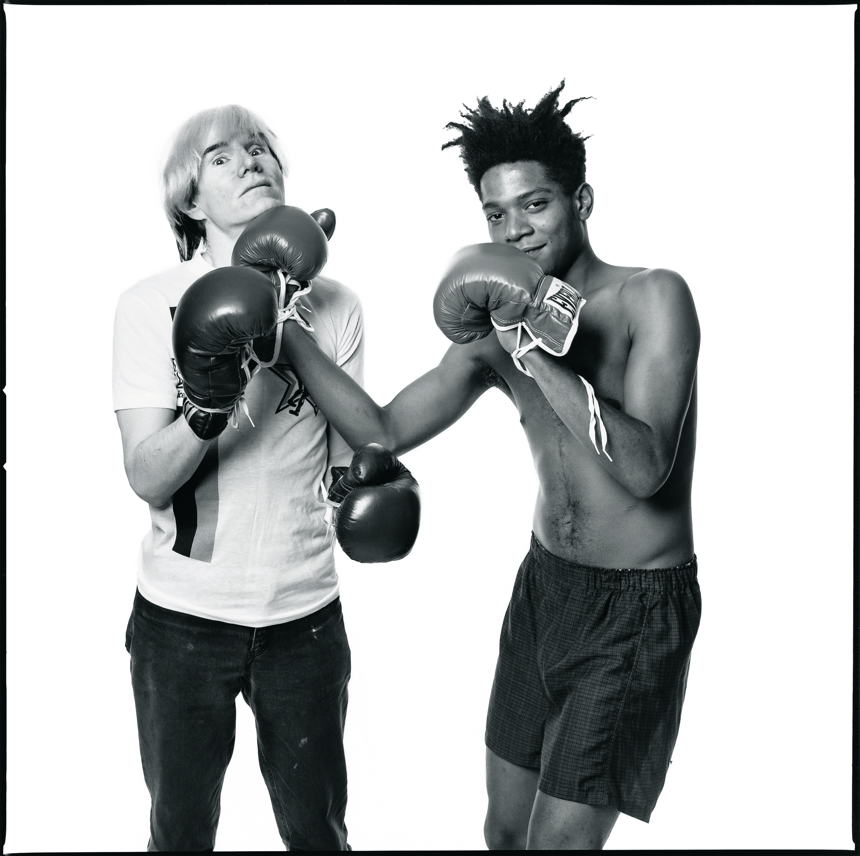 Andy Warhol et Jean-Michel Basquiat, immortalisés par le photographe américain Michael Halsband, à New York, en juillet 1985. Michael Halsband