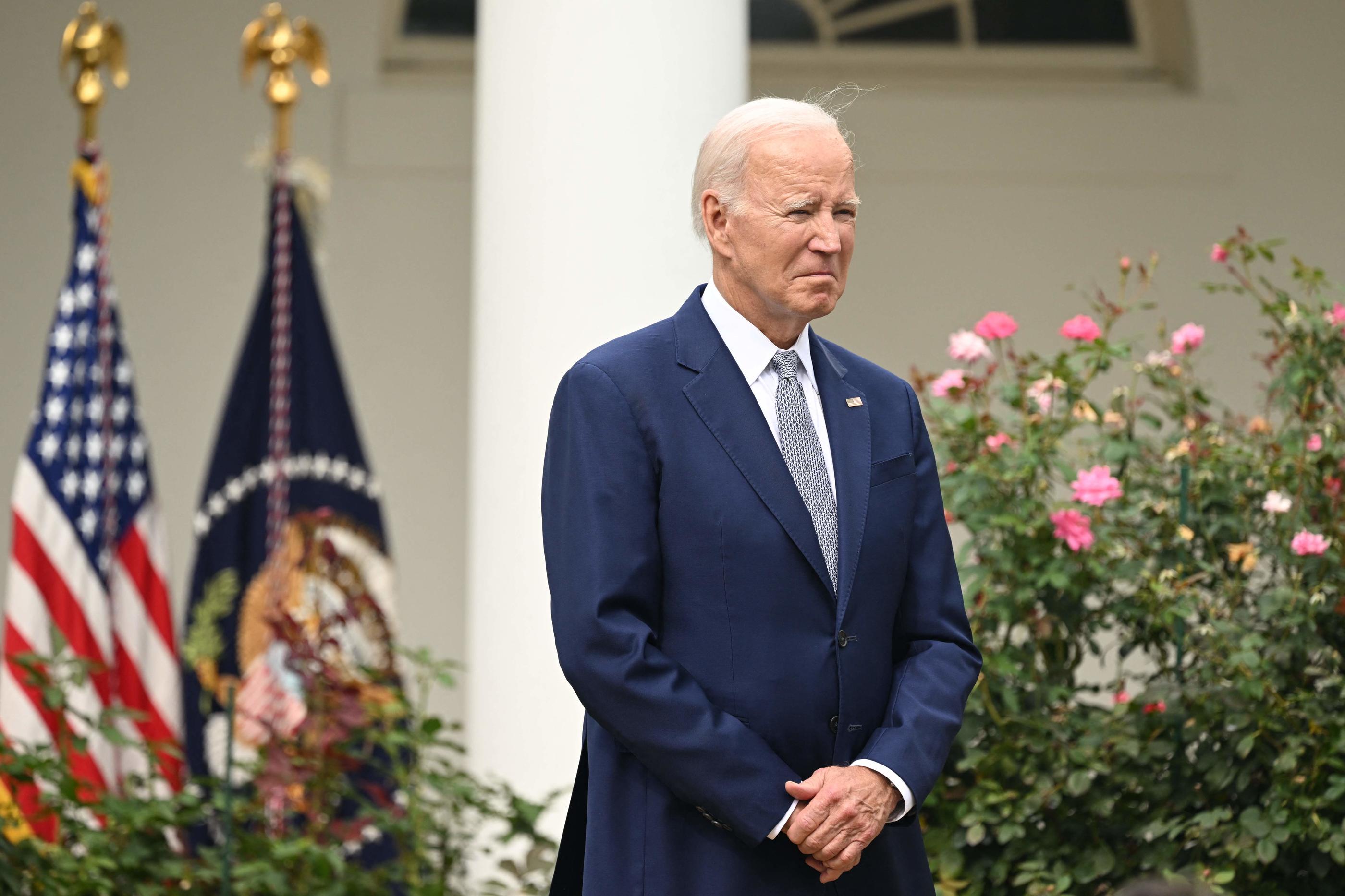 Le président américain Joe biden lors d'une réception à la Maison Blanche, le 22 septembre. AFP/Saul Loeb