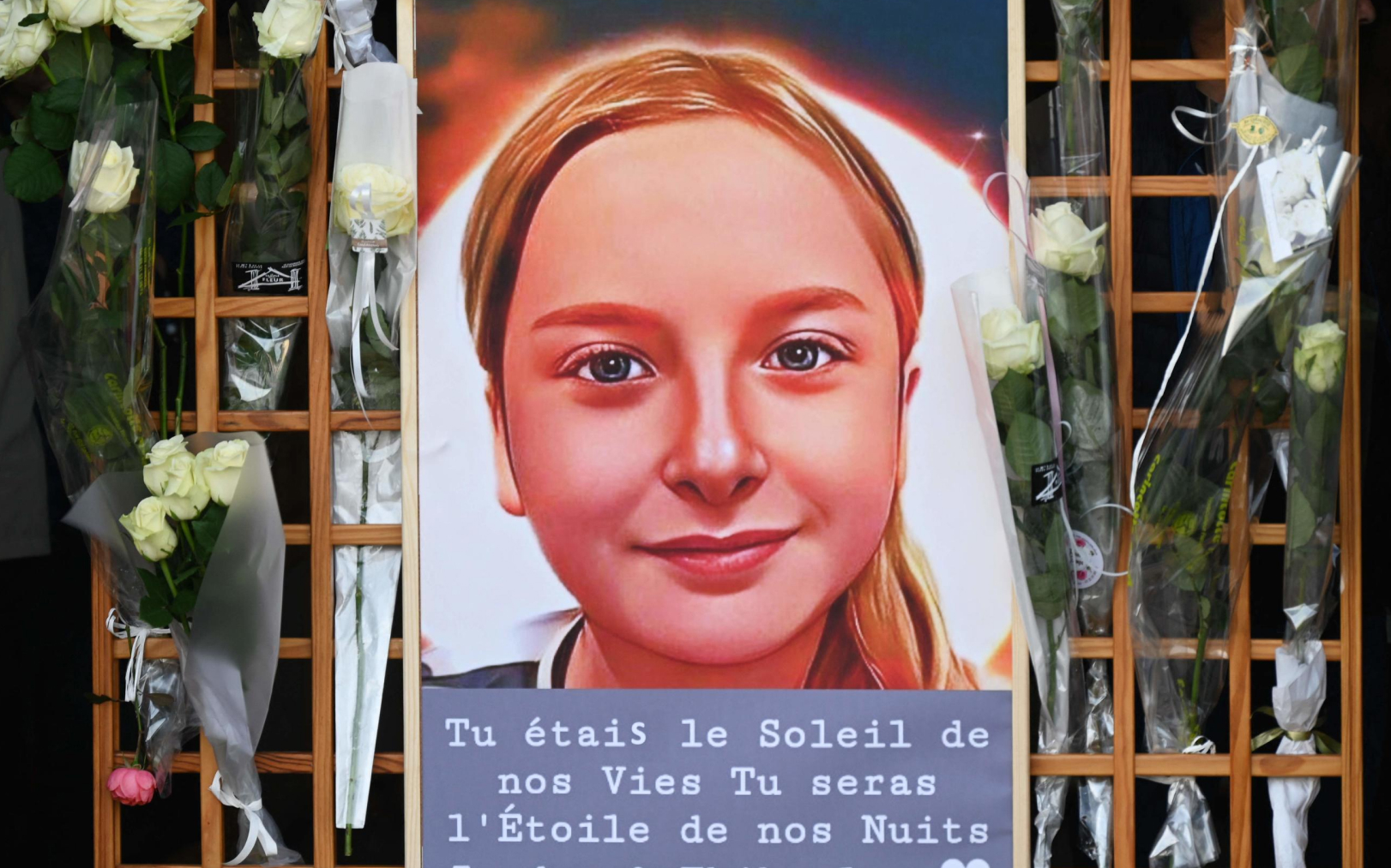 Le 21 octobre, une commémoration était organisée à Fouquereuil, en mémoire de Lola. AFP/Denis Charlet
