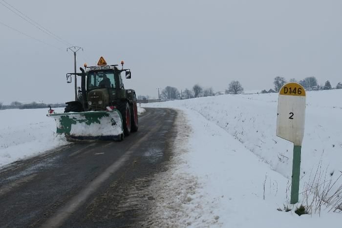 En cas de fortes chutes de neige, les agriculteurs de l'Oise dégageront les routes afin que les villages ne soient pas isolés (photo d'archives). LP/H.D