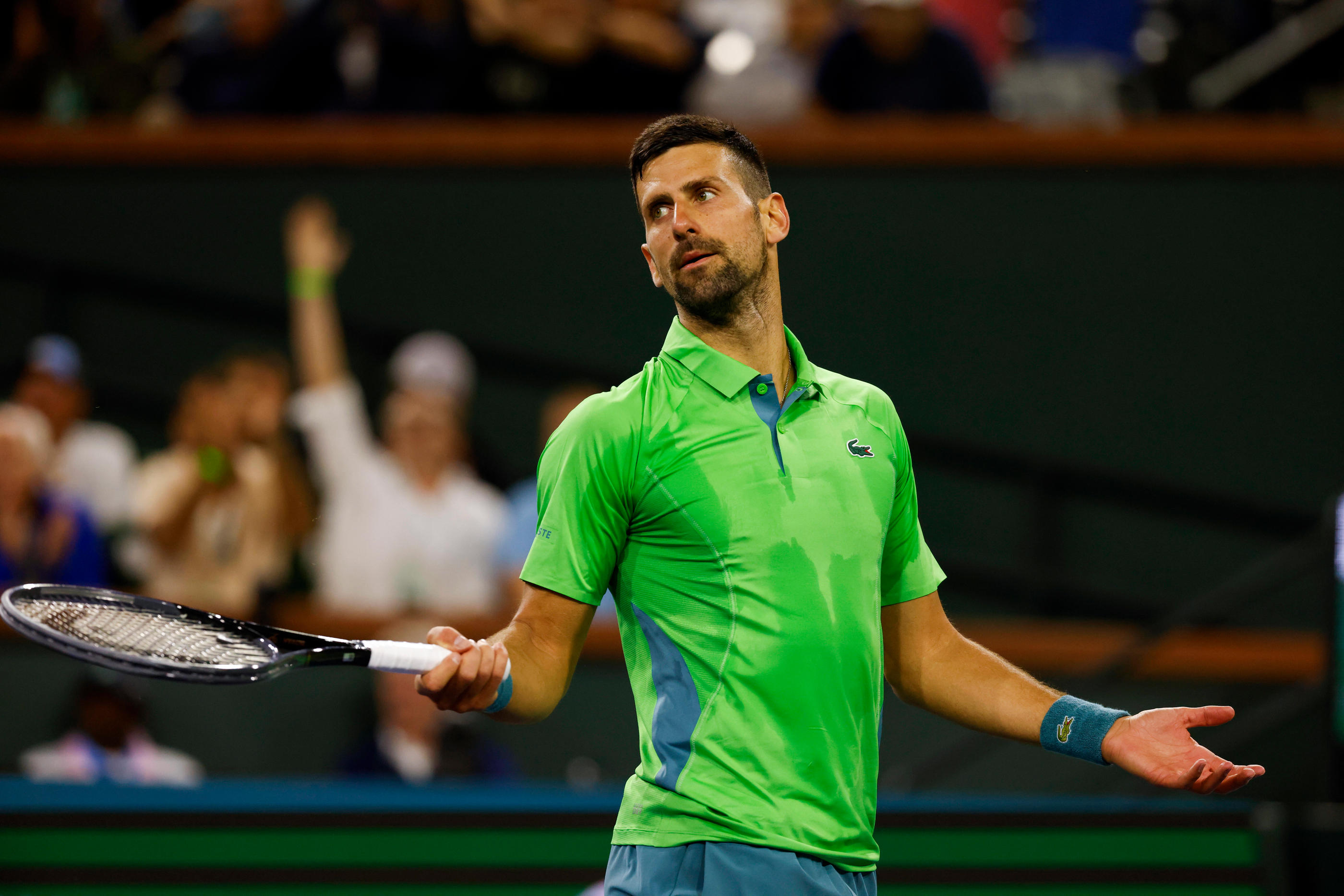 Sur le court d'Indian Wells, Novak Djokovic était très loin de ses standards habituels... (Charles Baus/Cal Sport Media/Sipa USA)
