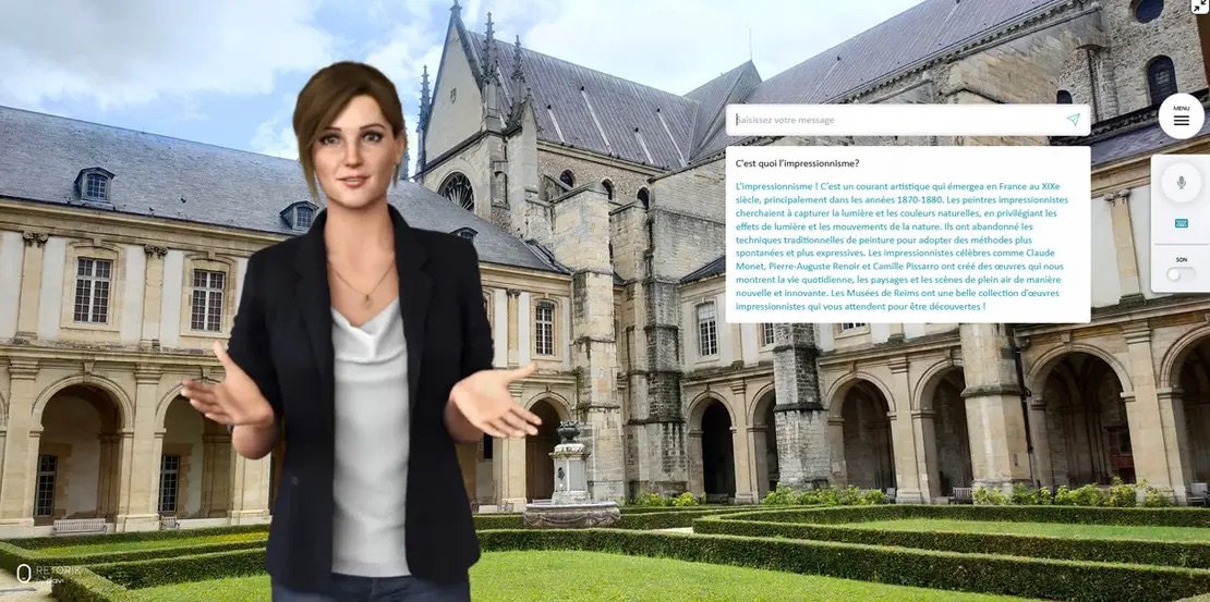 Le chatbot Anna peut répondre à des questions simples en fonction des demandes des visiteurs connectés sur le site des Musées de Reims. DR/Musées de Reims