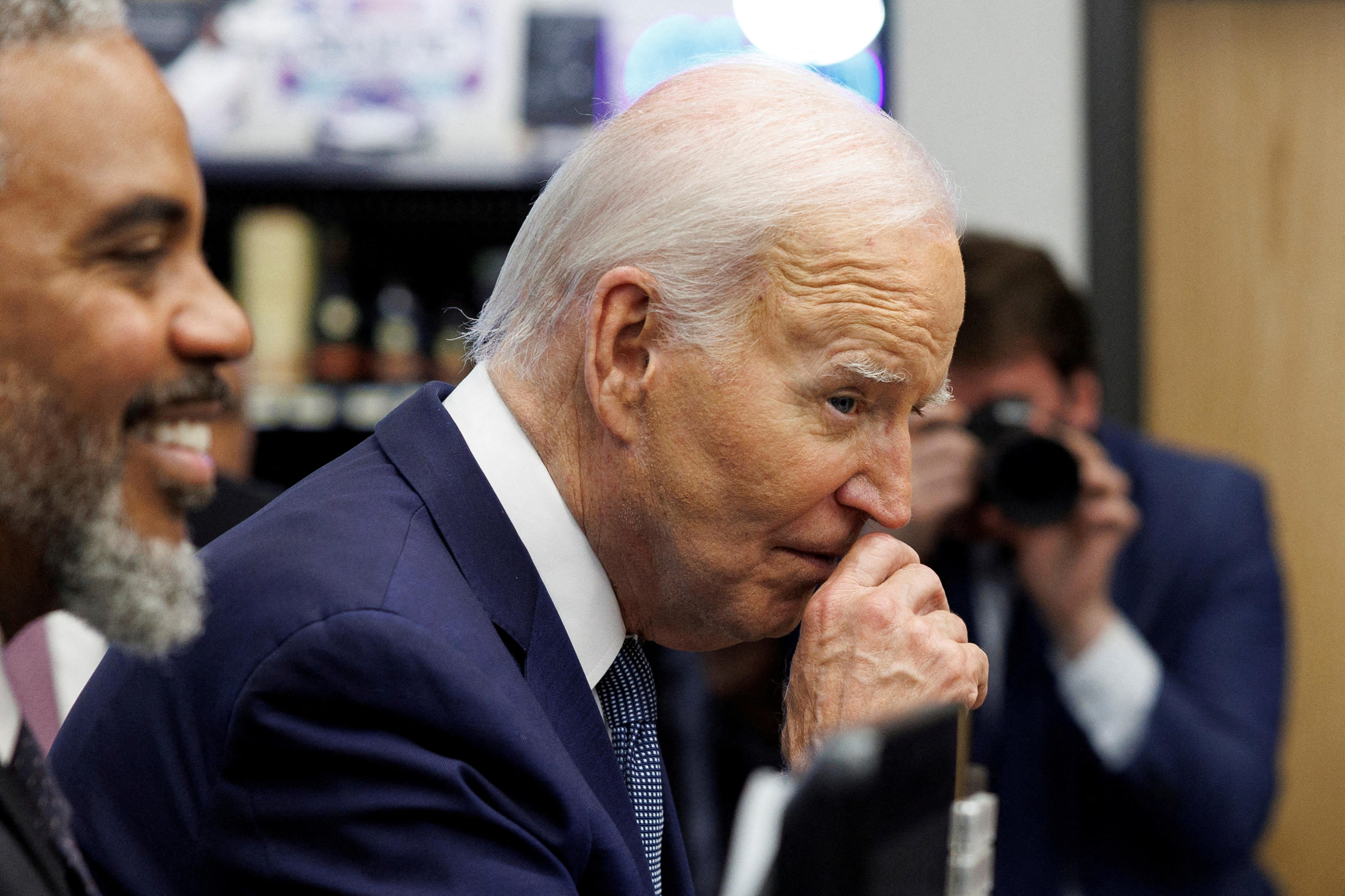 16 juillet, Las Vegas. Malgré les difficultés et les appels à se désister venant de son propre camp, Joe Biden exclut toujours de se retirer de l'élection présidentielle. Tom Brenner/Reuters