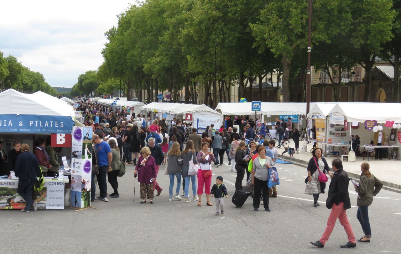 <b></b> Versailles. Chaque année, le forum des associations attire la foule avenue de Paris, fermée à la circulation pour l’occasion. LP/LAURENT MAURON.