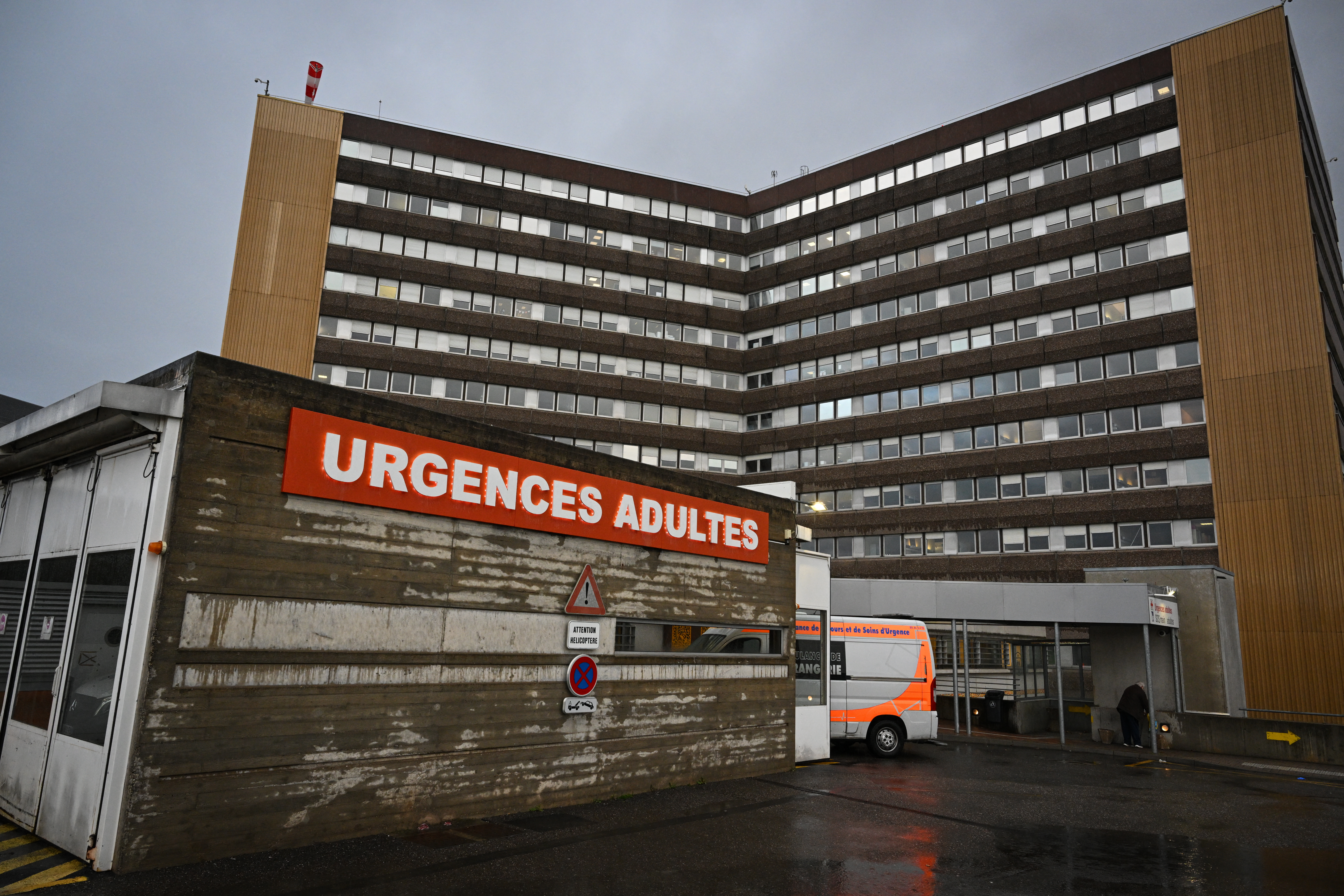 L'hôpital de Hautepierre à Strasbourg, qui est doté également d'un service de chirurgie pédiatrique, n'a pu que constater le décès de l'enfant. AFP/SEBASTIEN BOZON.