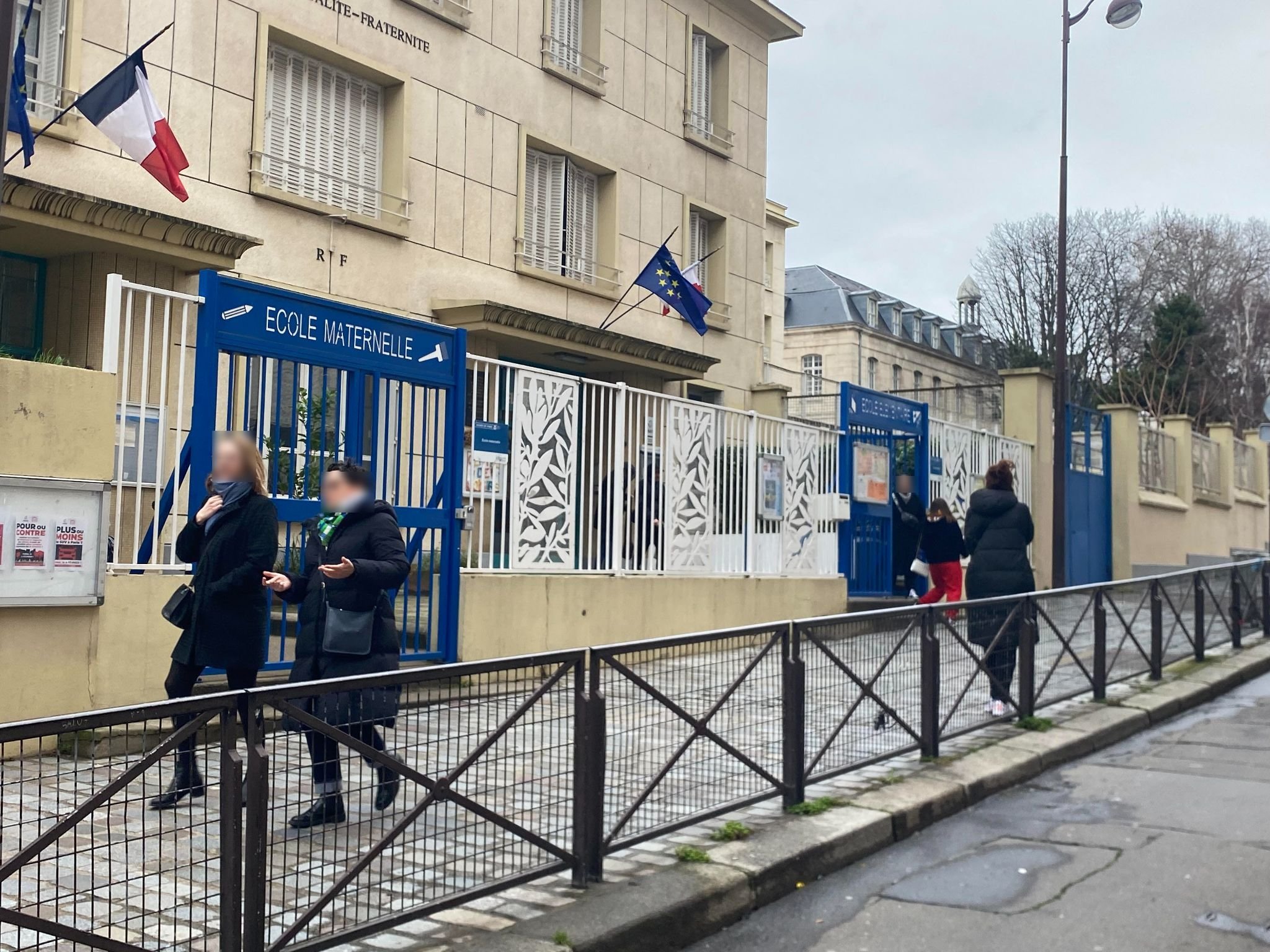 Paris (Xe), ce jeudi. L'école située au 23, passage des Récollets aurait subi trois intrusions en l'espace de quelques jours. LP/B.D.