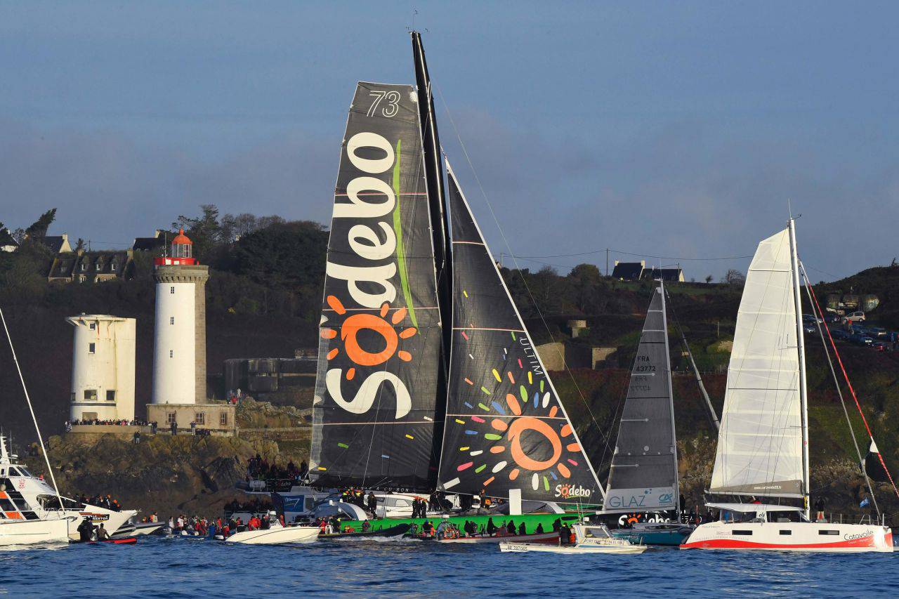 Sodebo, sponsor impliqué dans les courses à la voile, fait partie des ETI qui pèsent dans l'économie bretonne. AFP/Damien Meyer