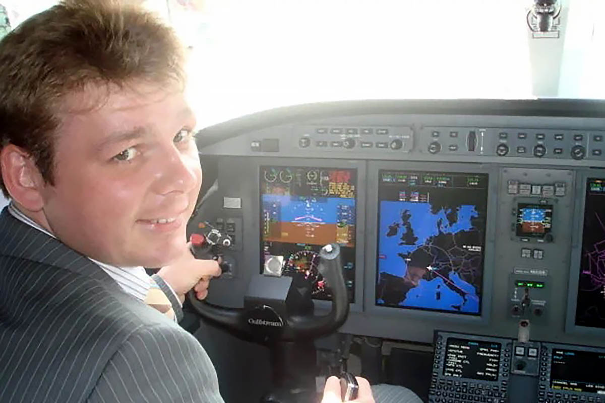Artem Stepanov, le pilote personnel de Prigojine. DR